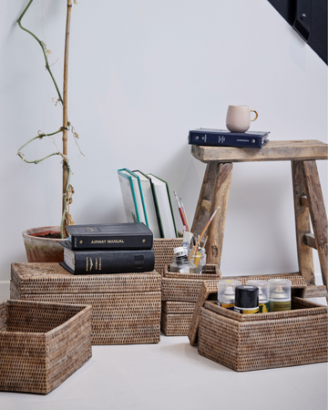 Lene Bjerre Askar i elegant design, perfekt för förvaring och dekoration.