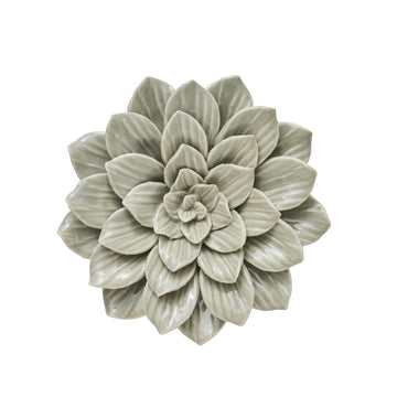 Floria väggdekoration Ø17 cm. sand porselen