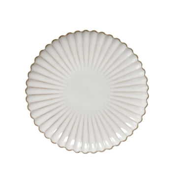 Camille middagstallrik H3 Ø27 cm. benvit
