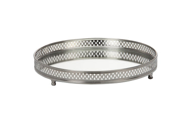 Bethel bricka Ø25 cm. silver