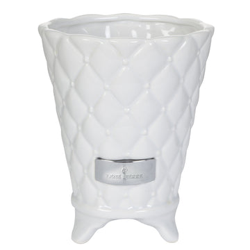 Precious kruka H15 Ø12 cm. vit