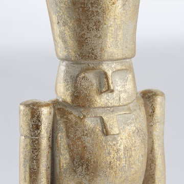 Serafina nötknäppare 32 cm. ljust guld