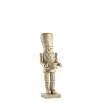 Serafina nötknäppare 23 cm. ljust guld