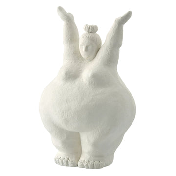Serafina kvinnogestalt H28 cm. benvit
