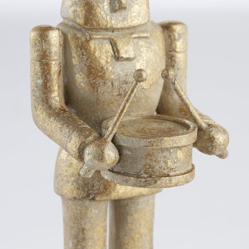 Serafina nötknäppare 23 cm. ljust guld