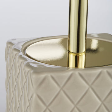 Portia toalettborste H39XL10XB10 cm. brun sand