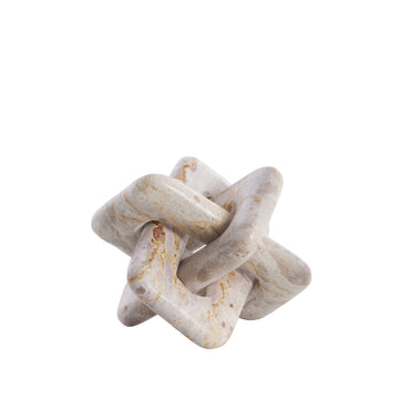 Ellia dekoration H15 cm. sand marmor