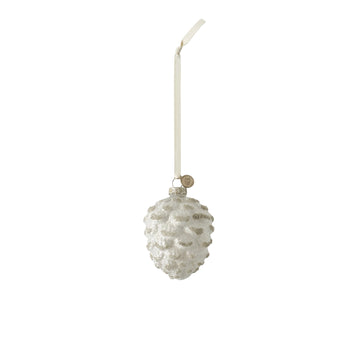Norille julgranshängare 10 cm benvit