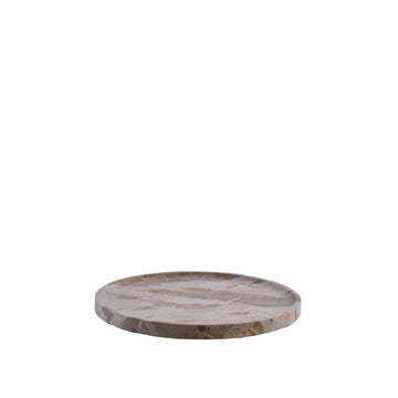 Ellia bricka Ø25 cm. sand marmor