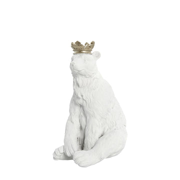 Sebina kunglig isbjörnsfigur 20 cm. vit
