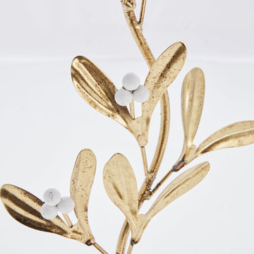 Missia ljushållare 30 cm. ljust guld