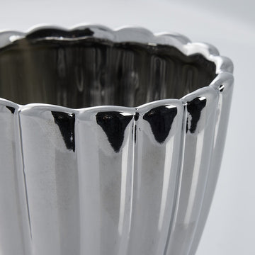 Shenella kruka H12 Ø10 cm. silver