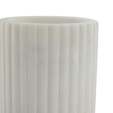 Eliana tandmugg H10,5 cm. vit marmor