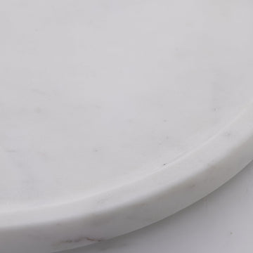 Ellia bricka Ø40 cm. vit marmor
