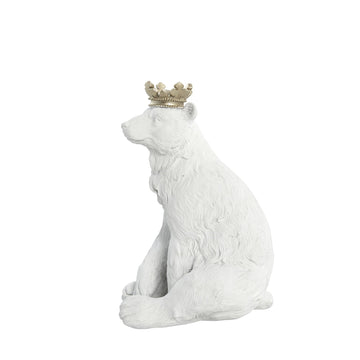Sebina kunglig isbjörnsfigur 20 cm. vit