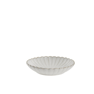 Camille desserttallrik H4 Ø19 cm. benvit