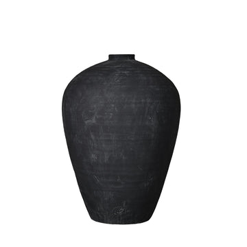 Catia vas H57 cm. antikk svart keramik