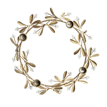 Missia adventsljusstake Ø33 cm. ljust guld