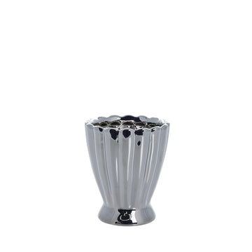 Shenella kruka H12 Ø10 cm. silver