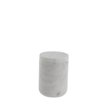 Ellia krukka H9 cm. vit marmor