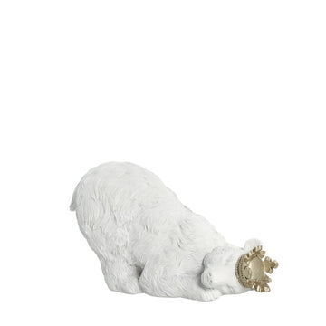 Sebina kunglig isbjörnsfigur 11,5 cm. vit