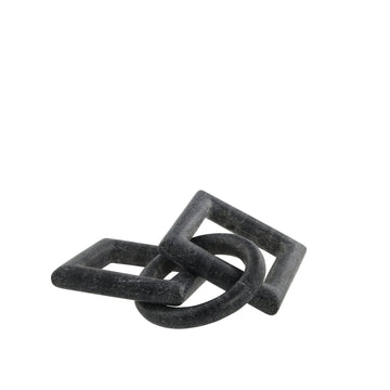 Ellia dekoration H1,5 cm. svart marmor