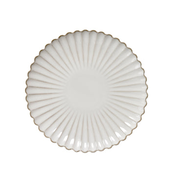 Camille middagstallrik H3 Ø27 cm. benvit
