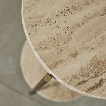 Traville piedestal H80 Ø27,5 cm. vit