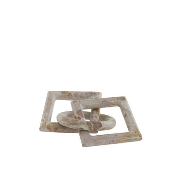 Ellia dekoration H1,5 cm. sand marmor