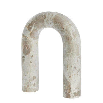 Ellia 2x bogstøtter H25,5 cm. sand marmor