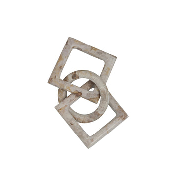 Ellia dekoration H1,5 cm. sand marmor