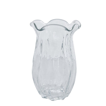Scarlett vas H28 cm. transparent glas