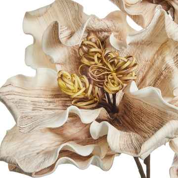 Happia skumblomma dekoration H20 cm. sand