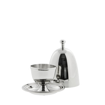 Sigrid äggkopp H10 Ø8 cm. silver