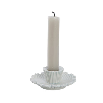 Dehmira ljushållare H3,7 cm. dammigt grönt keramik