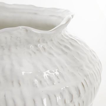 Marlia vas H31 cm. vit keramik