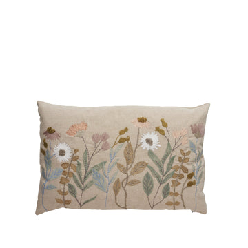 Inielle broderade putetrekk 40x60 cm. sand