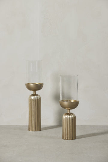 Sandia ljushållare H43,5 Ø11,5 cm. ljust guld