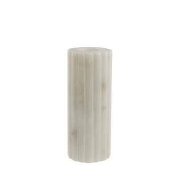Eliana ljushållare H12,5 cm. vit marmor