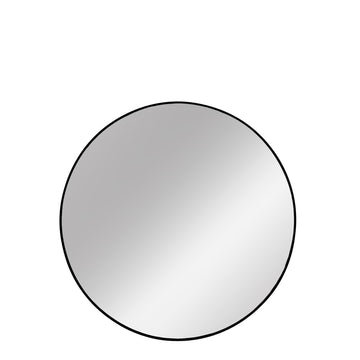 Hallia spegel H80 Ø80 cm. svart