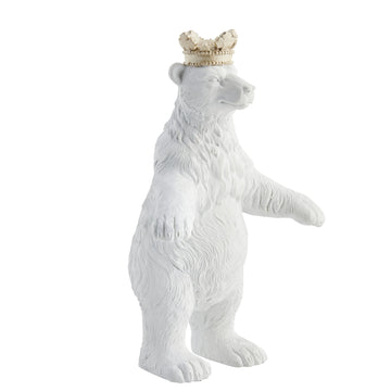 Sebina kunglig isbjörnsfigur 20,5 cm. vit
