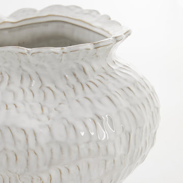 Marlia vas H24,5 cm. vit keramik