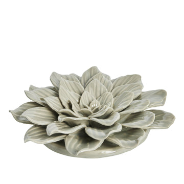 Floria väggdekoration Ø17 cm. sand porselen