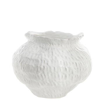 Marlia vas H31 cm. vit keramik