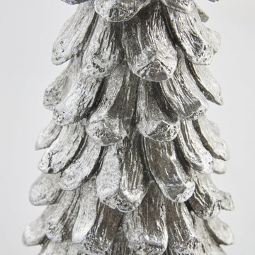 Gracie dekorativa träd 34 cm. silver