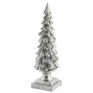 Gracie dekorativa träd 34 cm. silver