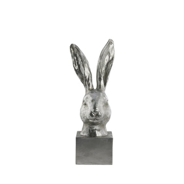 Semina påskharefigur H32,5 cm. Silver