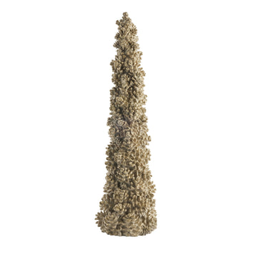 Serafina dekorativa träd 47,8 cm. ljust guld