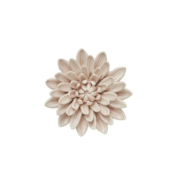 Floria väggdekoration Ø13 cm. rosa porselen