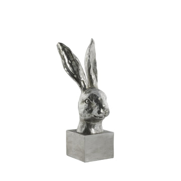 Semina påskharefigur H32,5 cm. Silver